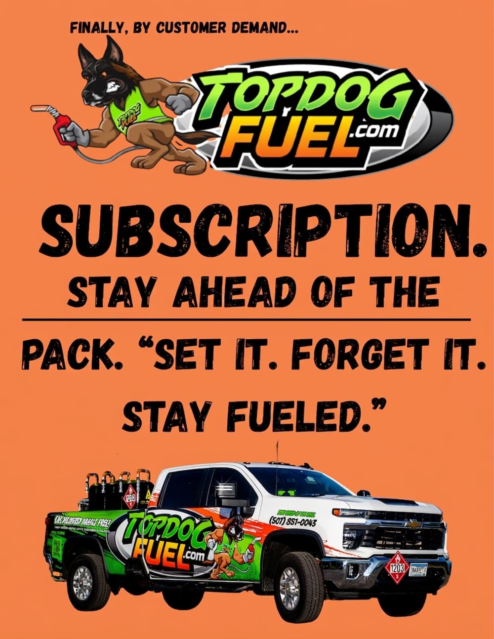 Project Introducing Top Dog Fuel Subscription Plans image